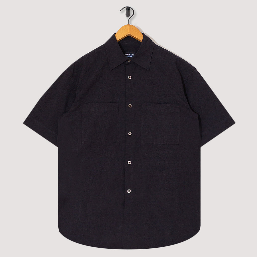 Stereo Shirt Black Mini Seersucker Arpenteur Peggs Son