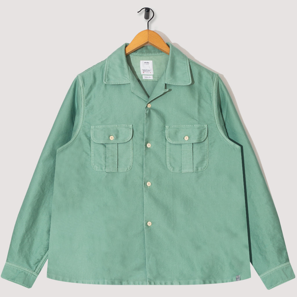 Keesey Shirt - Light Green Moleskin