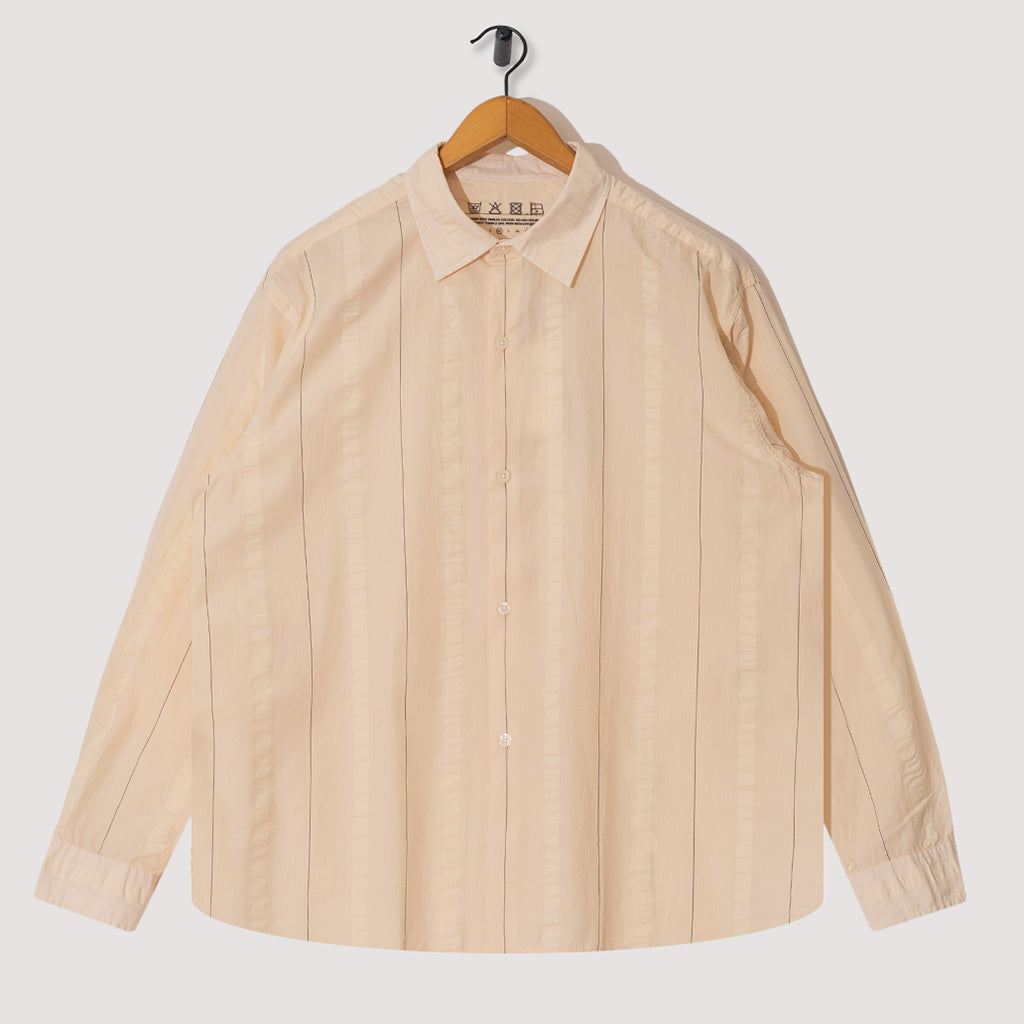Generous Shirt - Cream Stripe