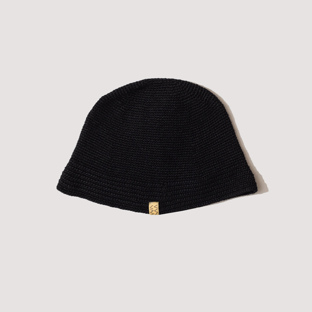 Crochet Knit Hat - Black | Visvim | Peggs & Son.