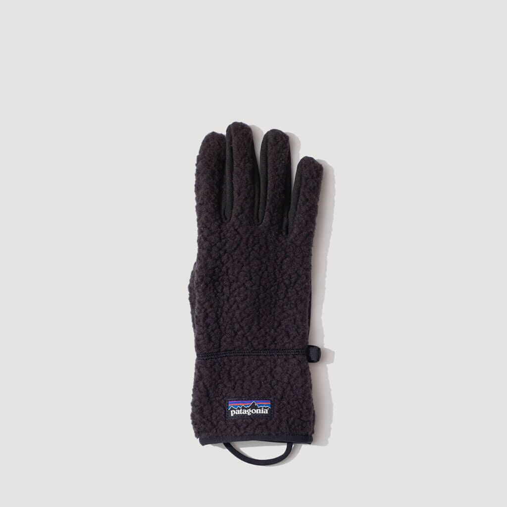 Patagonia Retro Pile Glove Black パタゴニア レトロ パイル グローブ S-