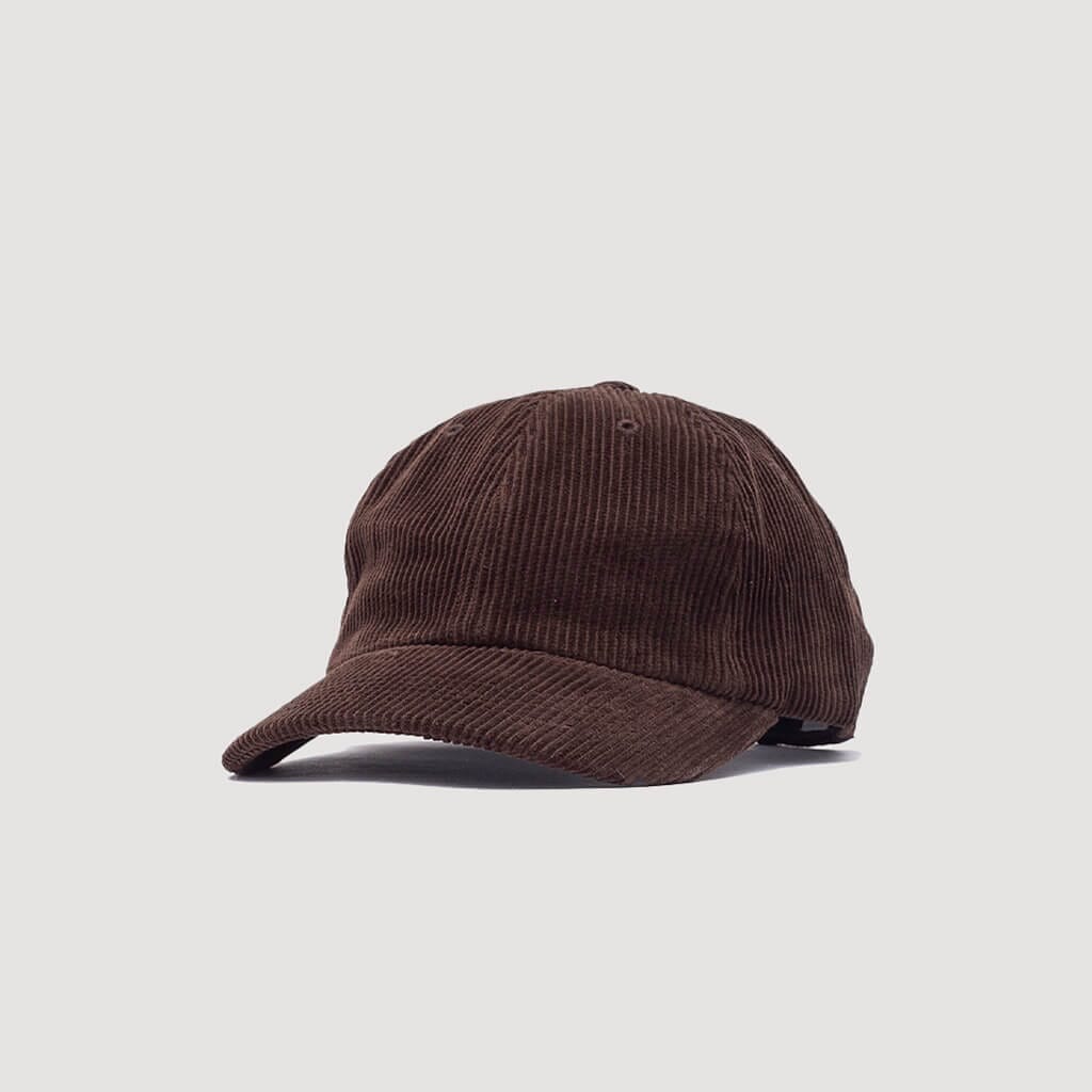 Wide Wale Corduroy Sports Cap - Espresso | Norse Projects | Peggs