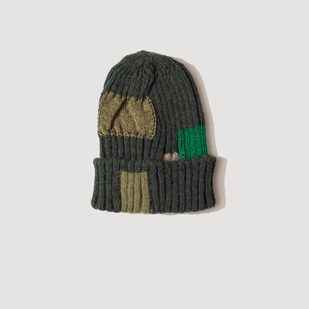 Tugihagi Knit Cap - Khaki Wool