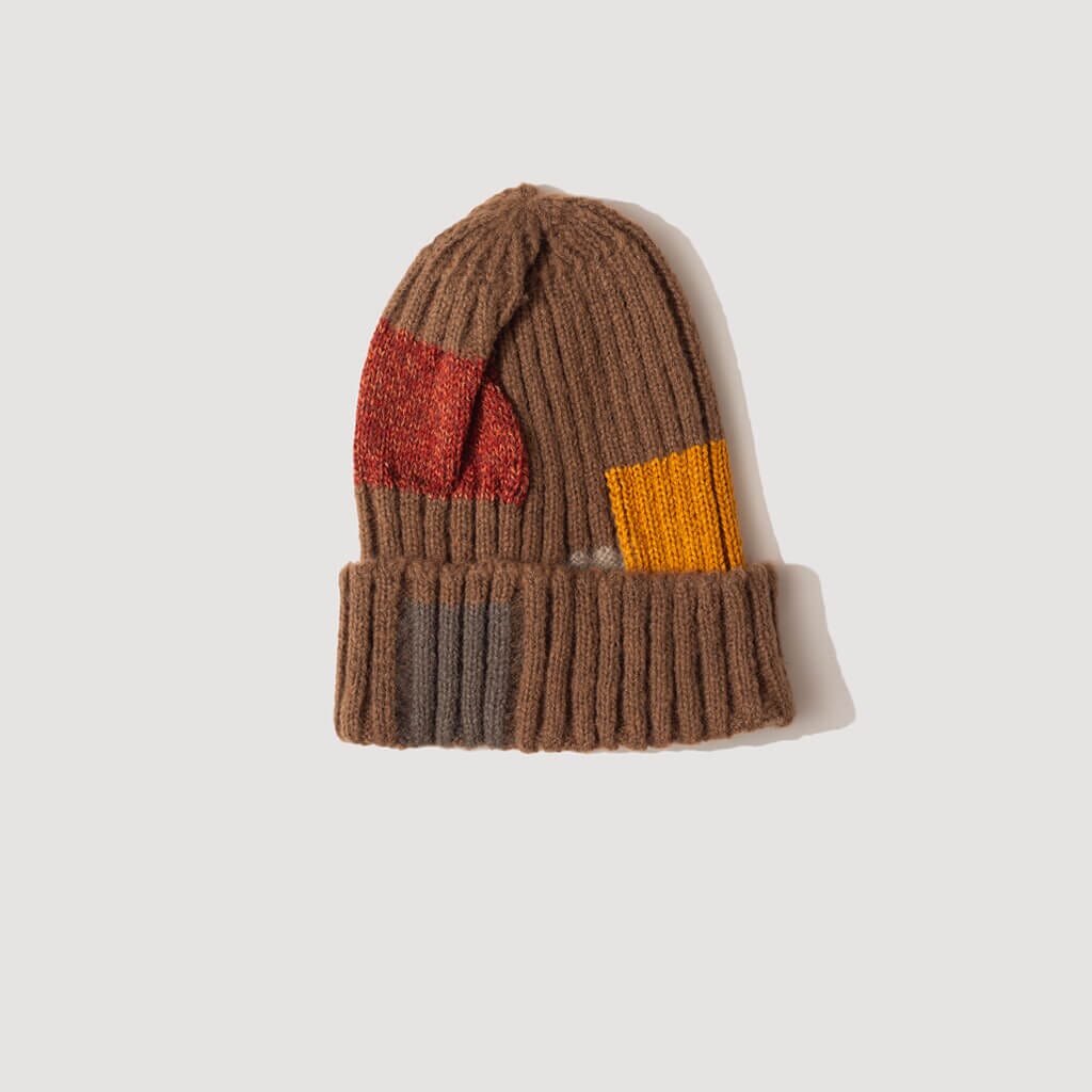 Tugihagi Knit Cap - Brown Wool | Kapital | Peggs & Son.