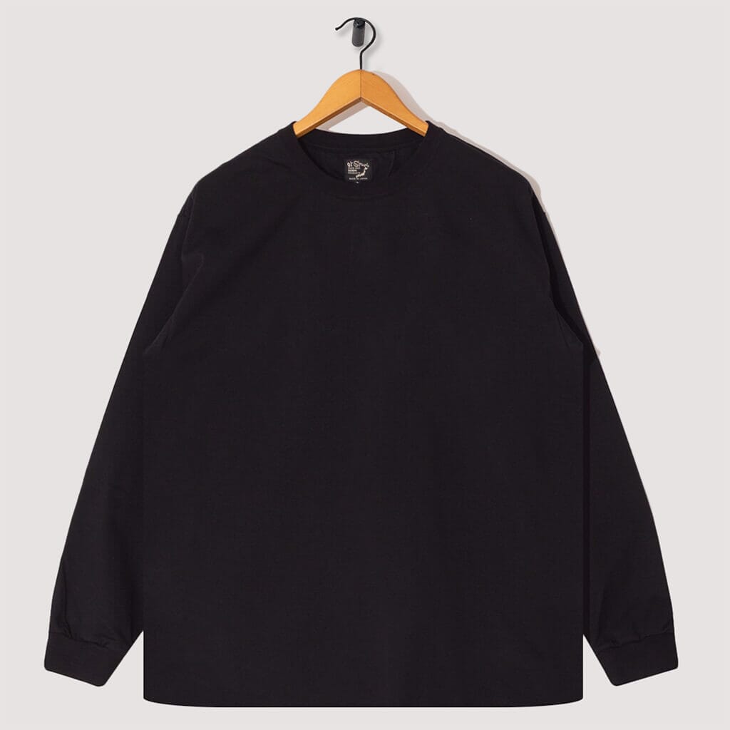 L/S T-Shirt With Pocket - Black