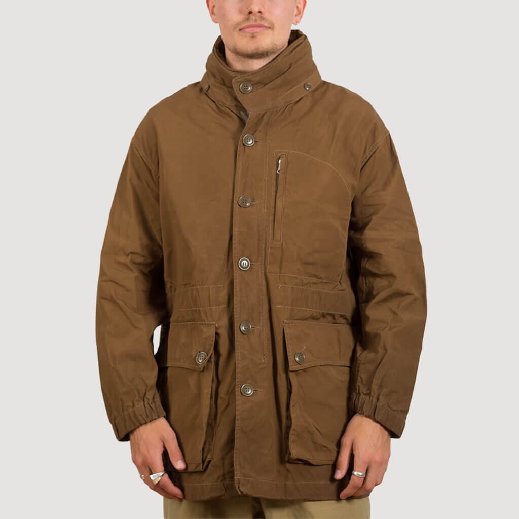 Waxed Field Half Coat - Beige