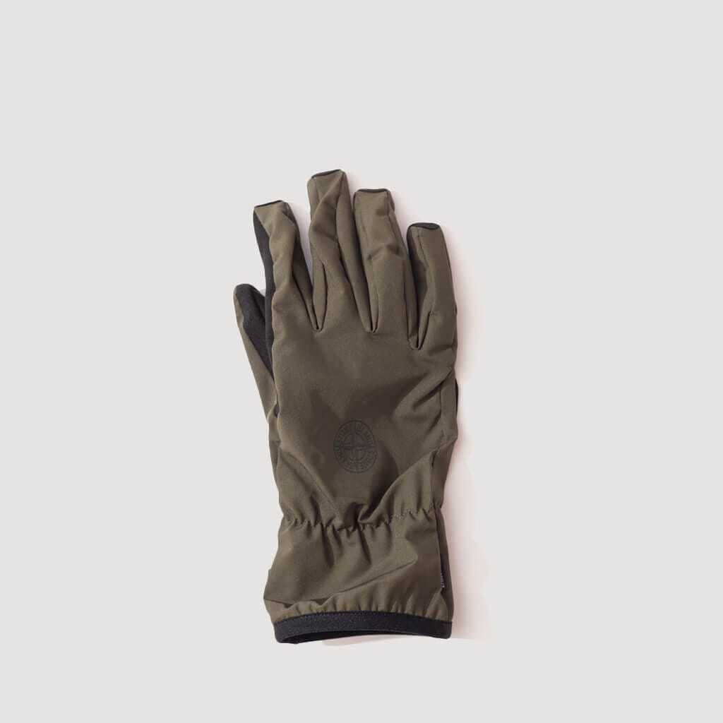 Polartec Gloves - Olive (V0058) | Stone Island Ghost | Peggs & Son.
