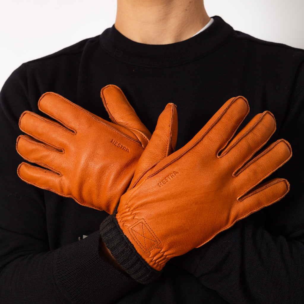 Deerskin Primaloft Rib Gloves - Cork