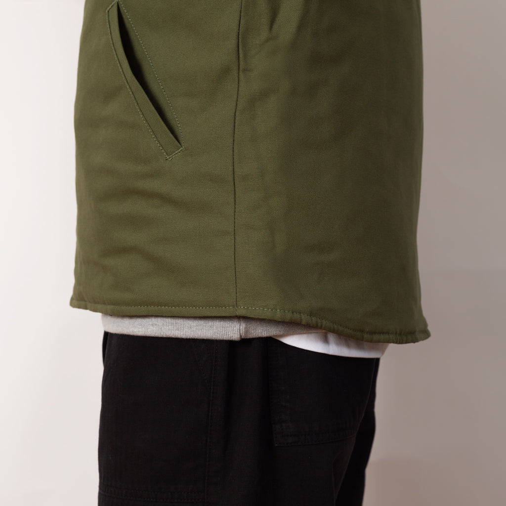 Padded Work Vest Jacket - Olive