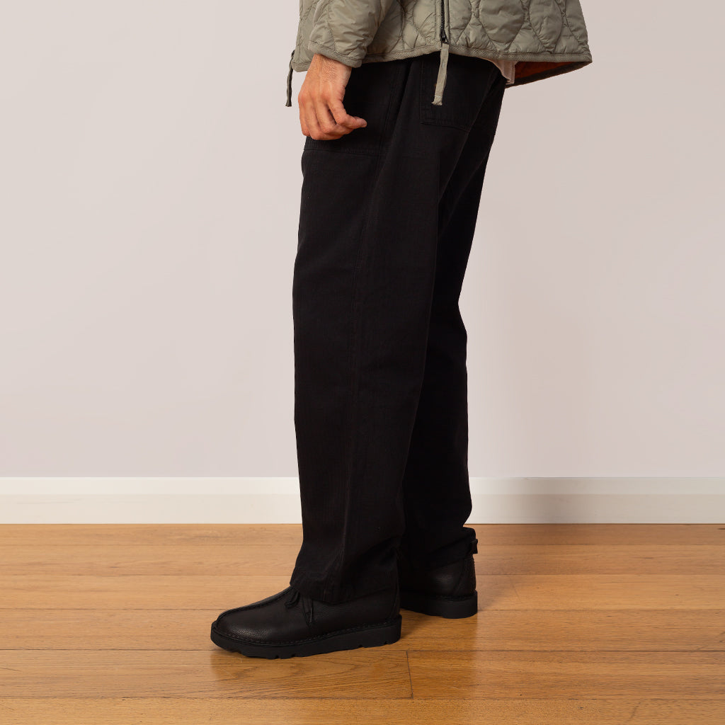 Herringbone Chef Pant - Black