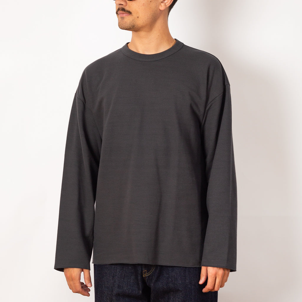 Marine L/S Tee - Charcoal