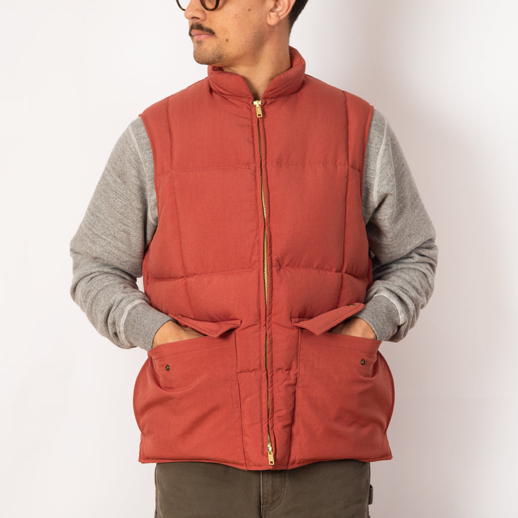 Oxford Down Vest - Orange