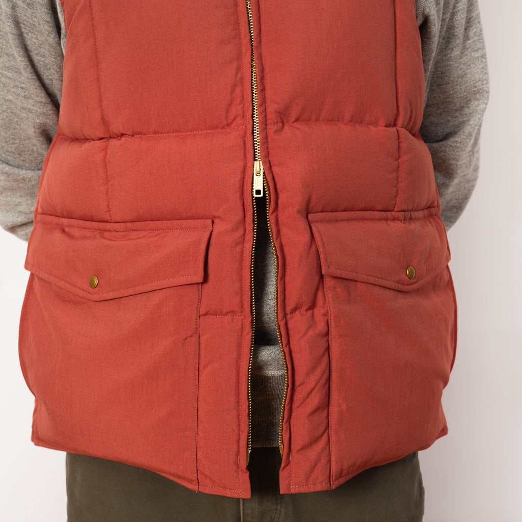 Oxford Down Vest - Orange