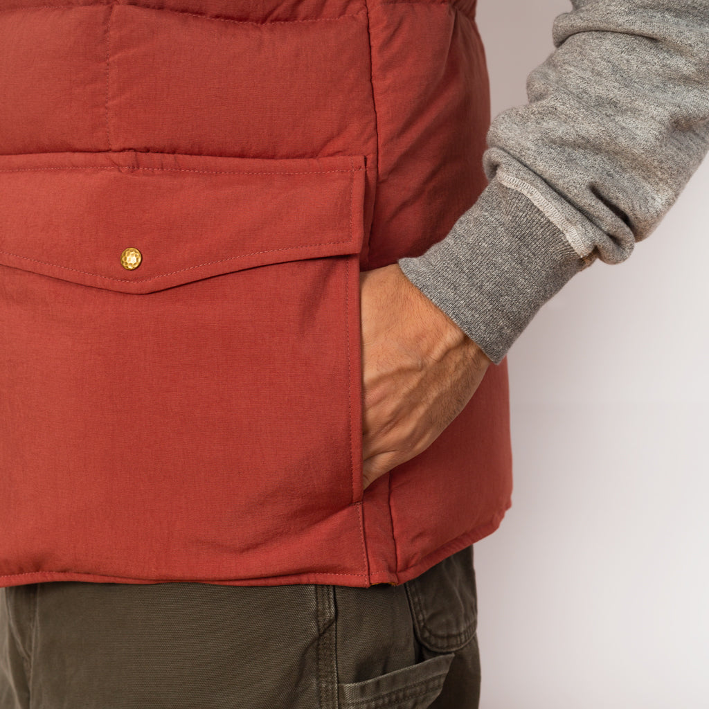 Oxford Down Vest - Orange