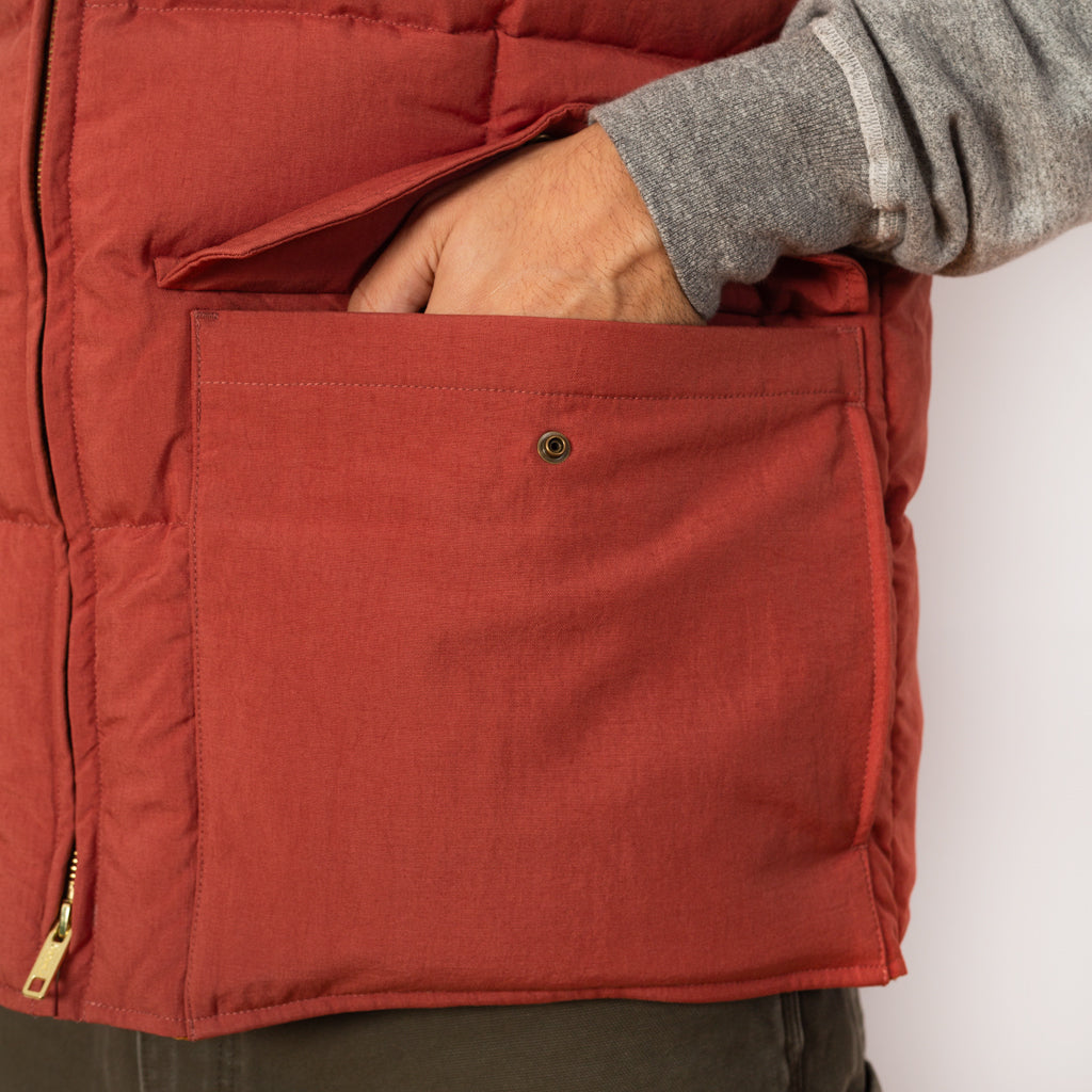 Oxford Down Vest - Orange