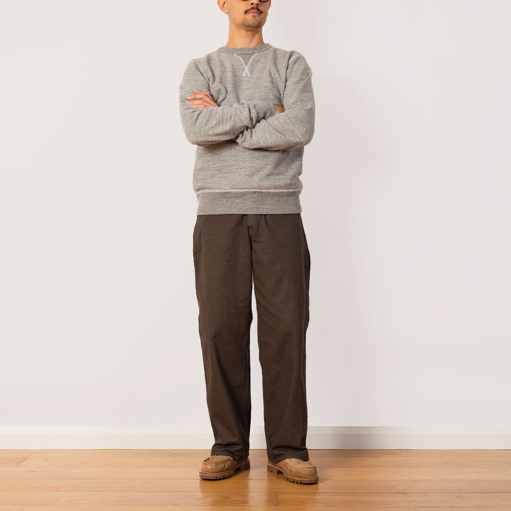 Wide Fit French Work Pant - Coffee Brown