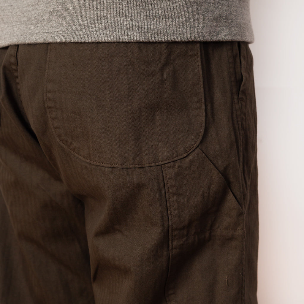 Wide Fit French Work Pant - Coffee Brown