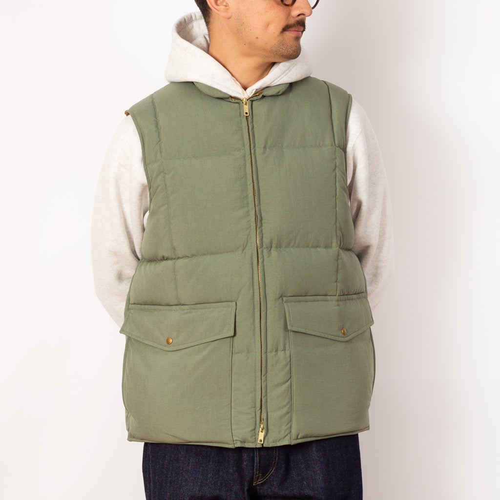 Oxford Down Vest Olive