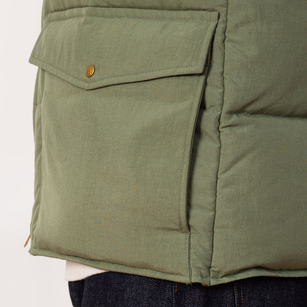 Oxford Down Vest - Olive