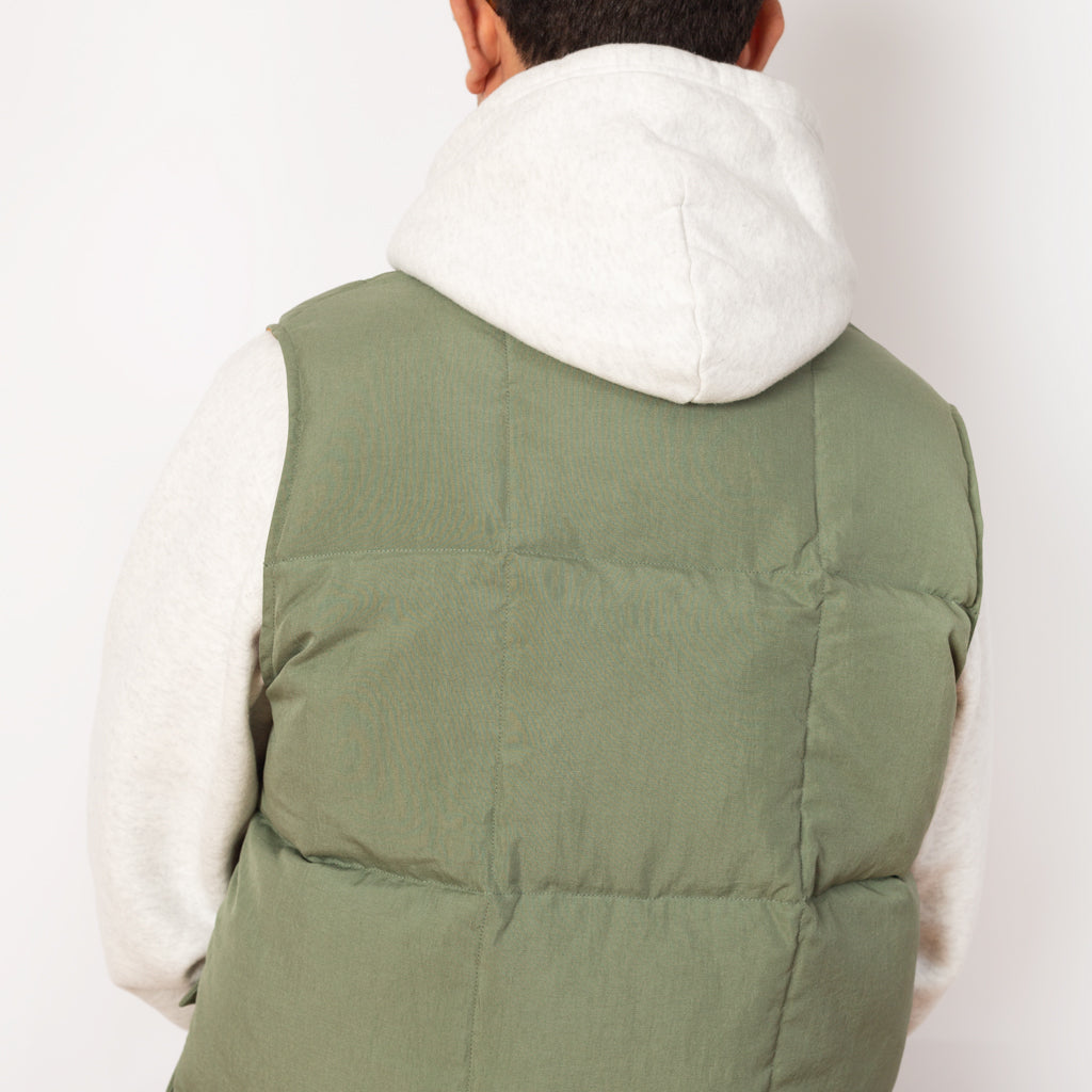 Oxford Down Vest - Olive