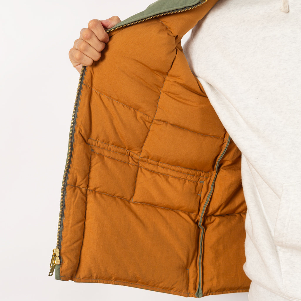 Oxford Down Vest - Olive