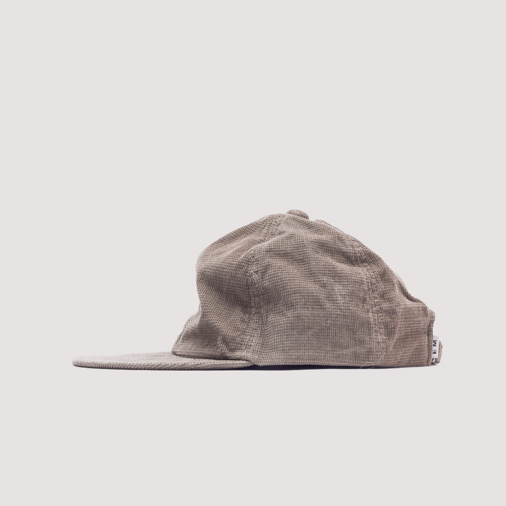 6 Panel Cap - Cord Khaki