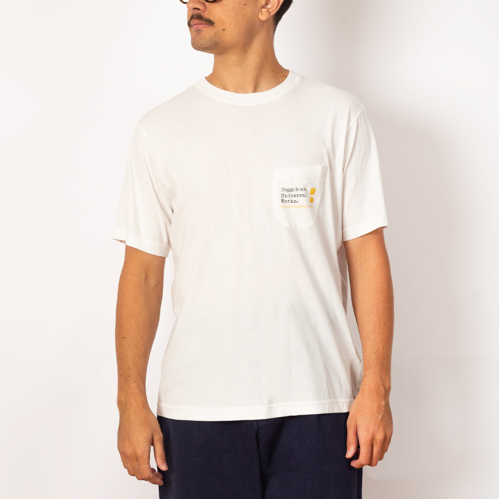 Print Pocket Tee - Ecru