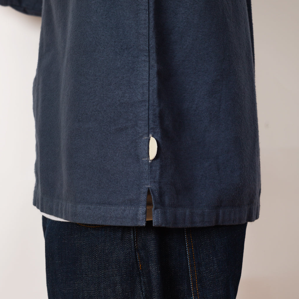 Patch Overshirt - Steel Blue Moleskin