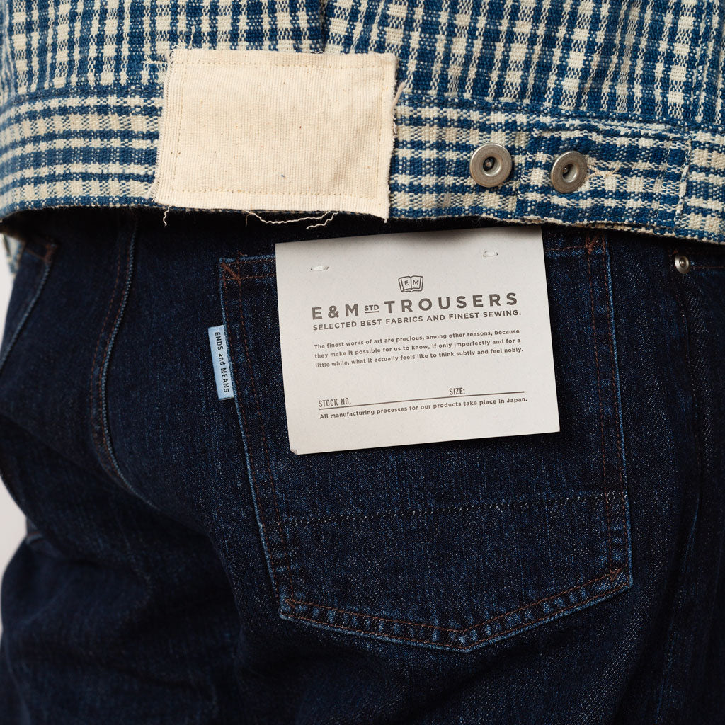 Standard 5 Pocket Denim 13oz - Washed Indigo | Ends and Means | Peggs & son.