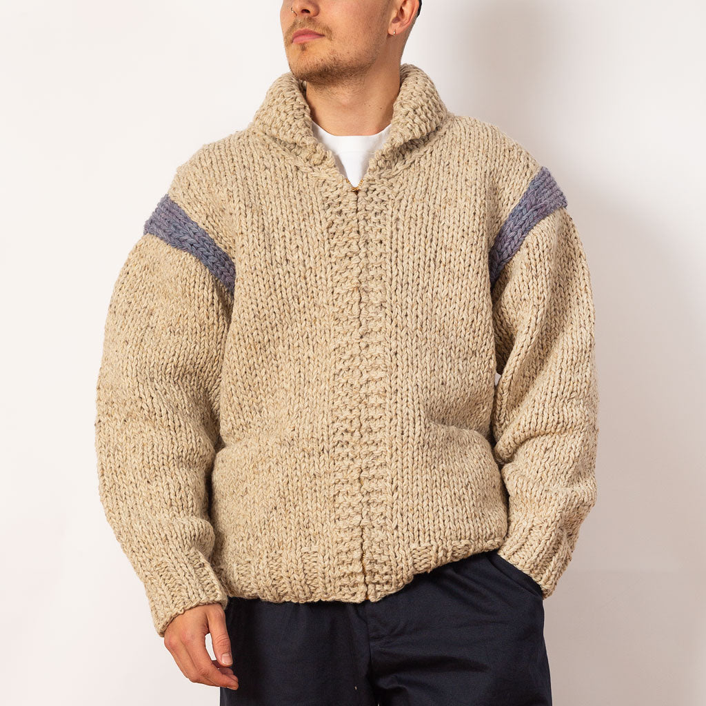 Hand Knit Cowichan - Ivory | Visvim | Peggs & son.