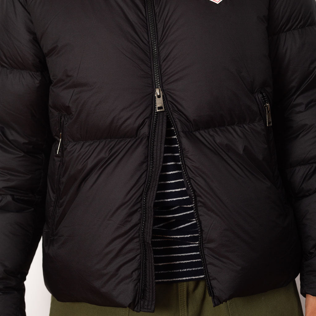 Down Hooded Jacket - Black