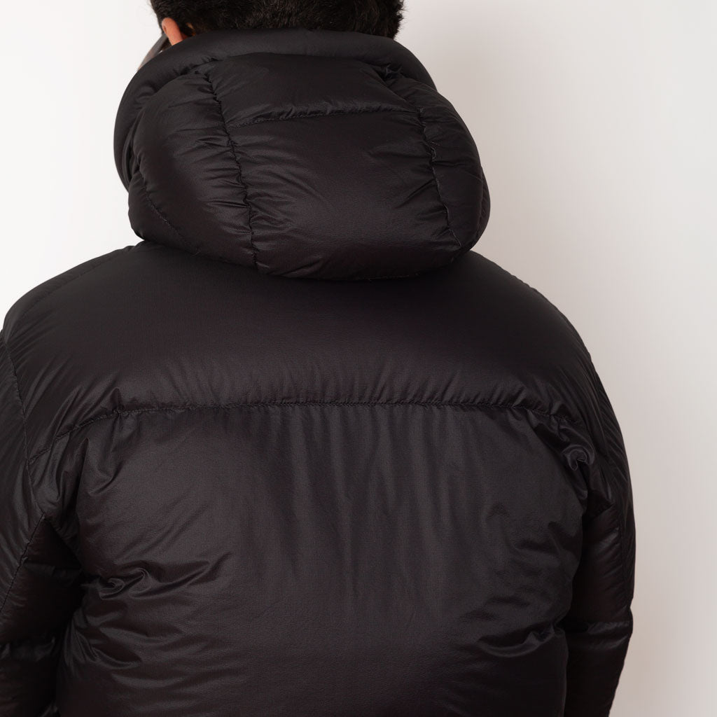 Down Hooded Jacket - Black