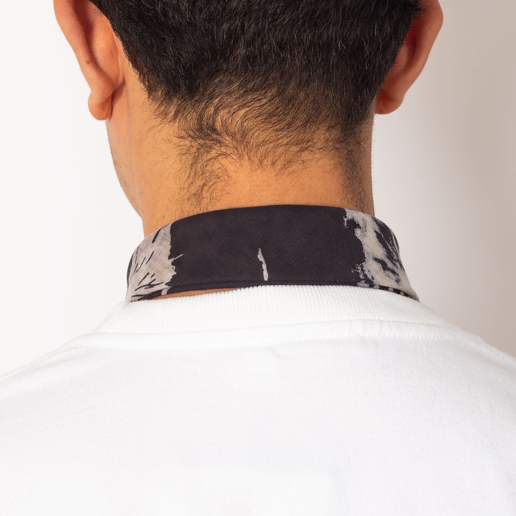 Fastcolour Selvedge Bandana - Black Mirrored Fuji Profile