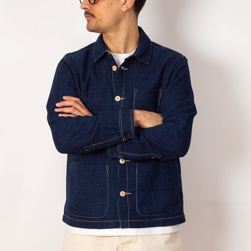 Assembly Jacket - Indigo Waffle