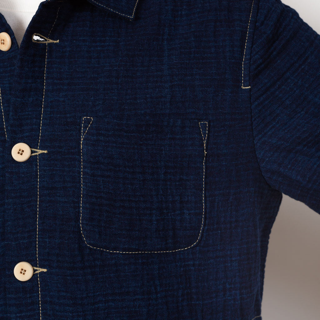 Assembly Jacket - Indigo Waffle