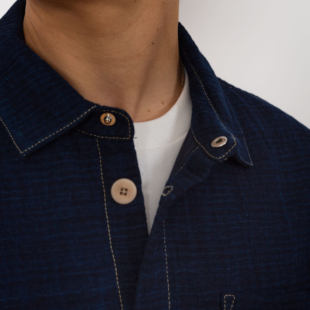 Assembly Jacket - Indigo Waffle