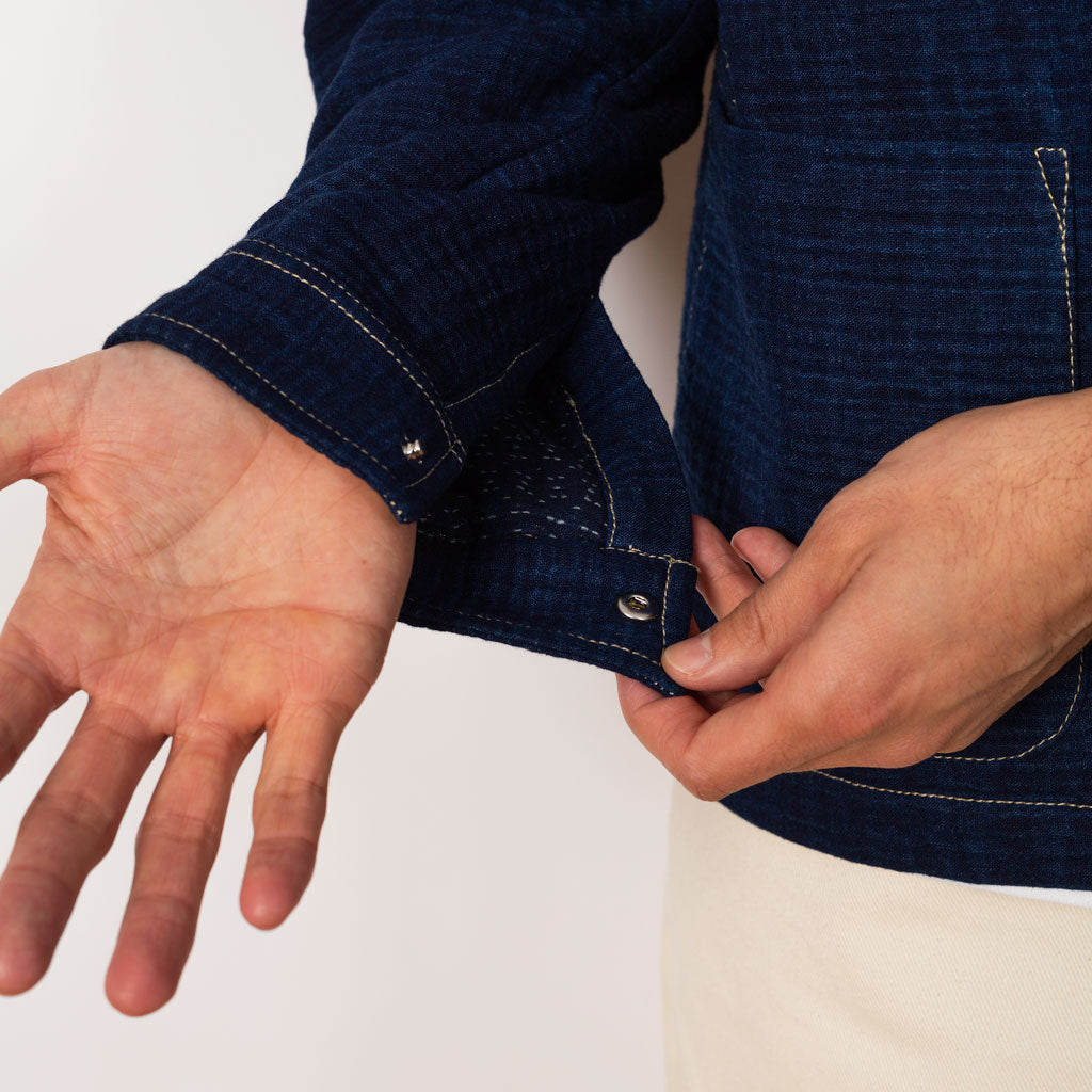 Assembly Jacket - Indigo Waffle