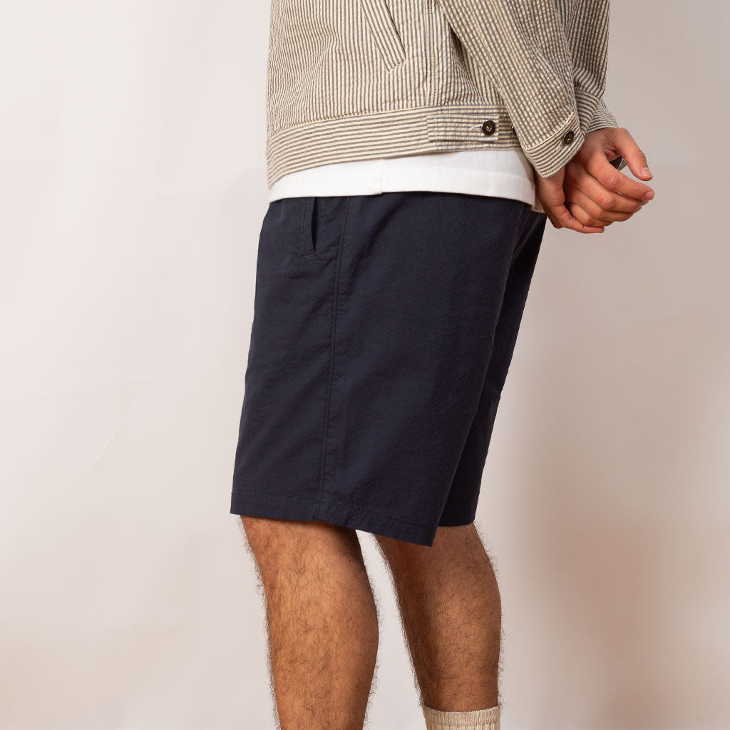 Assembly Short - Navy Seersucker