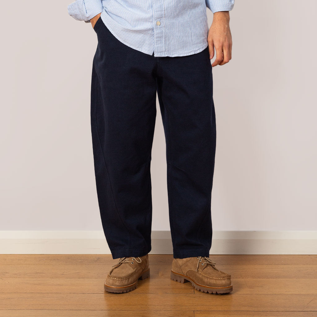 Twisted Trouser - Navy