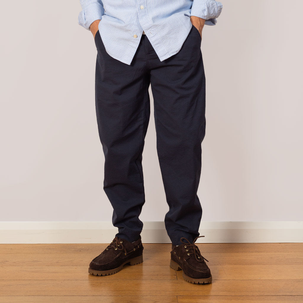 Assembly Pant - Navy Seersucker