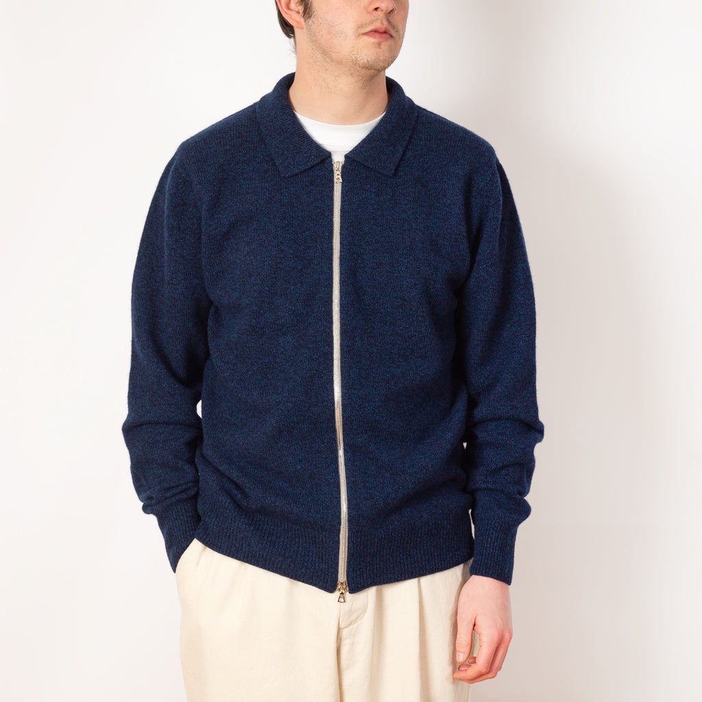 High Pressure Zip Knit - Navy Mix