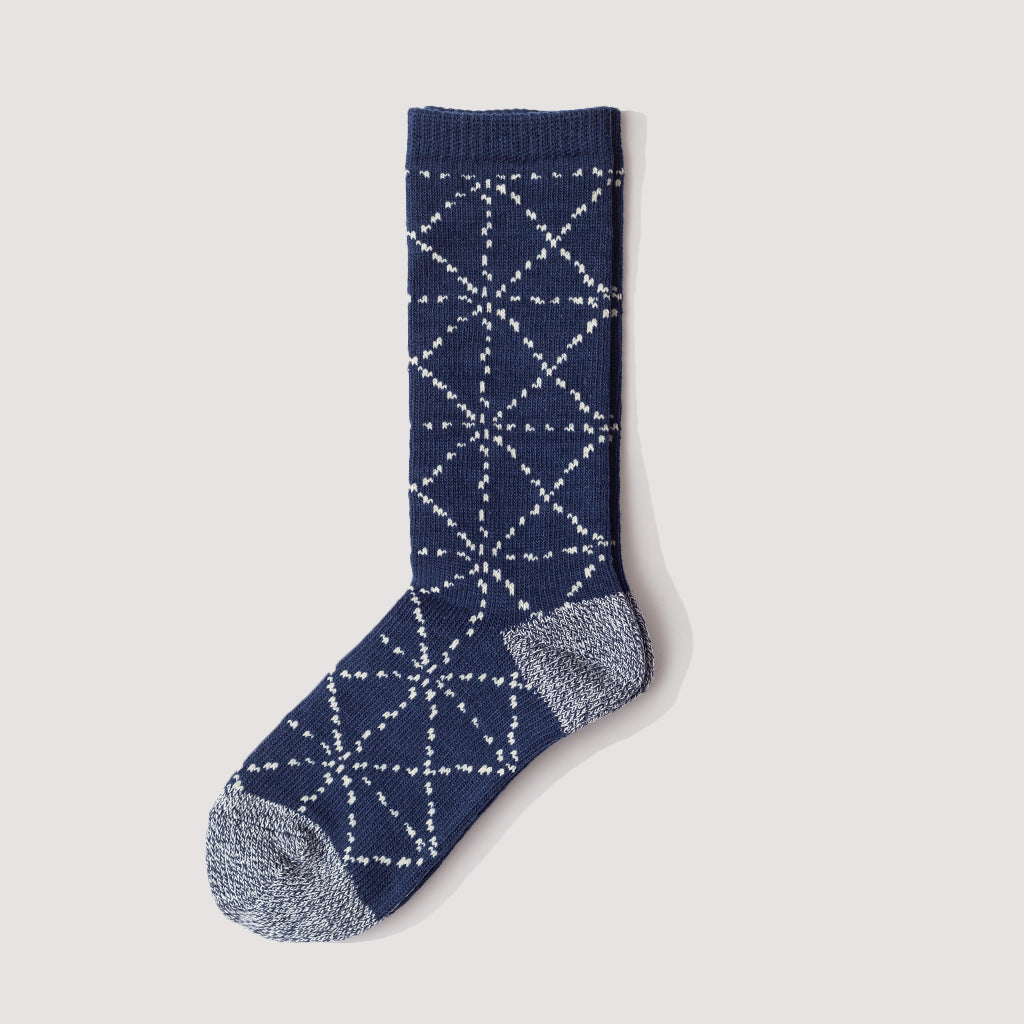 84 Yarns Sashiko Socks - Navy