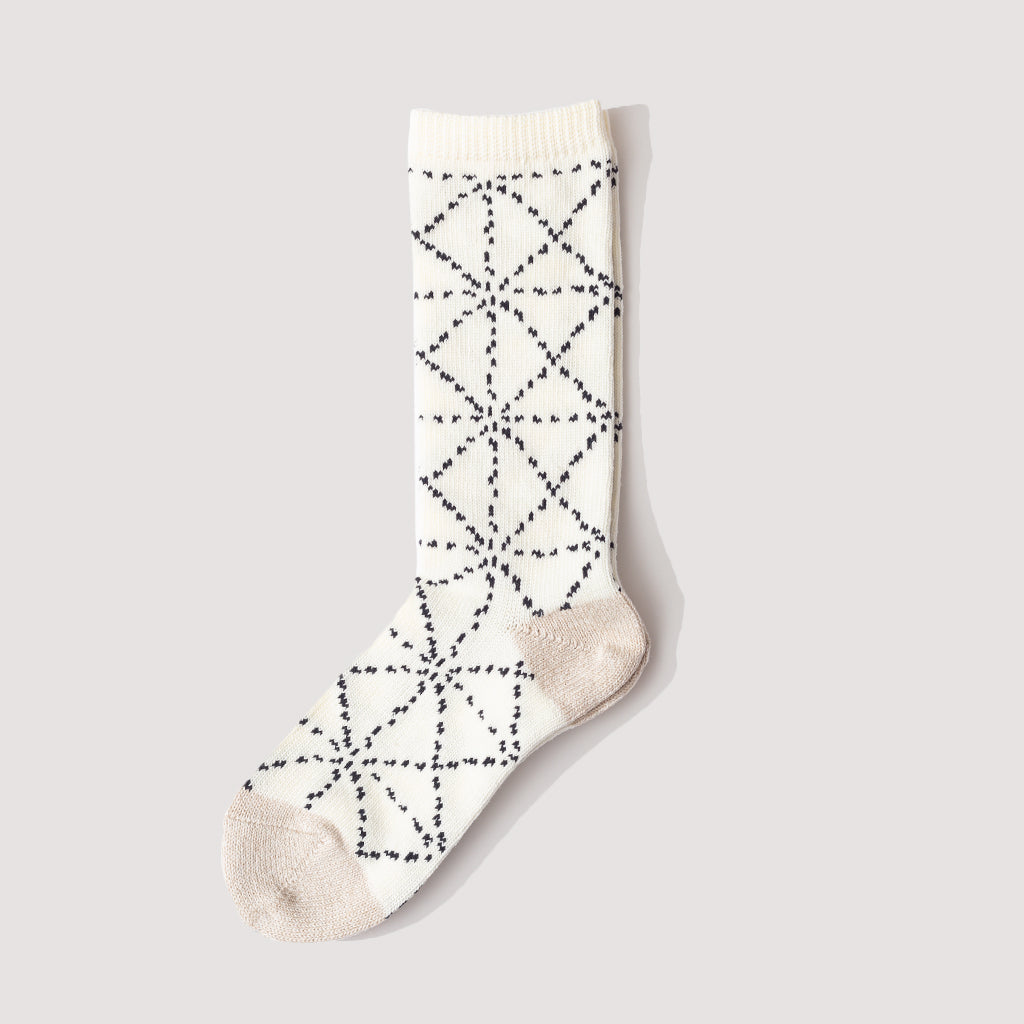 84 Yarns Sashiko Socks - Ecru