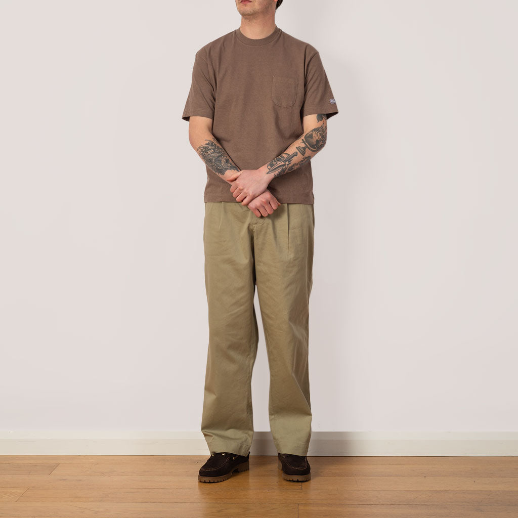 Pocket Tee - Dull Brown