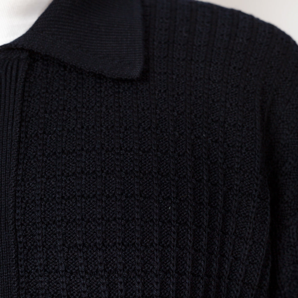 Knit Jacket - Navy Merino