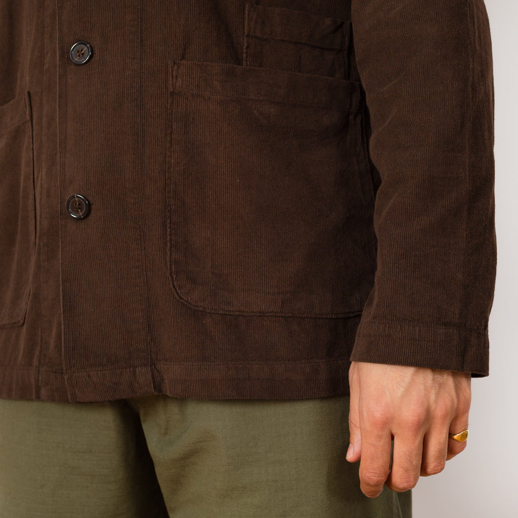 Bakers Overshirt - Brown Fine Cord