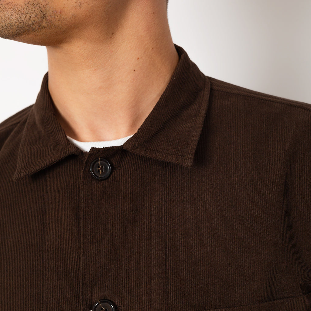 Bakers Overshirt - Brown Fine Cord