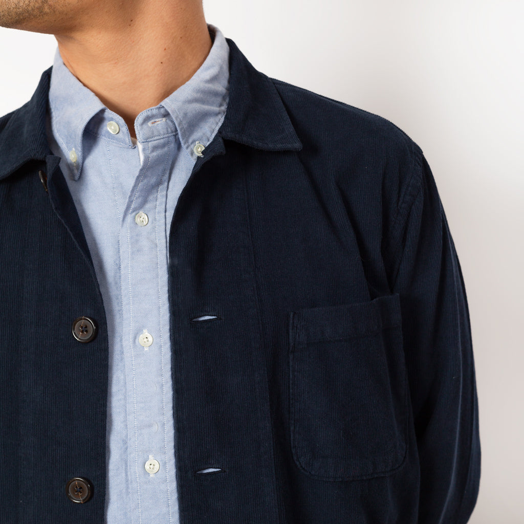 Bakers Overshirt - Navy FIne Cord