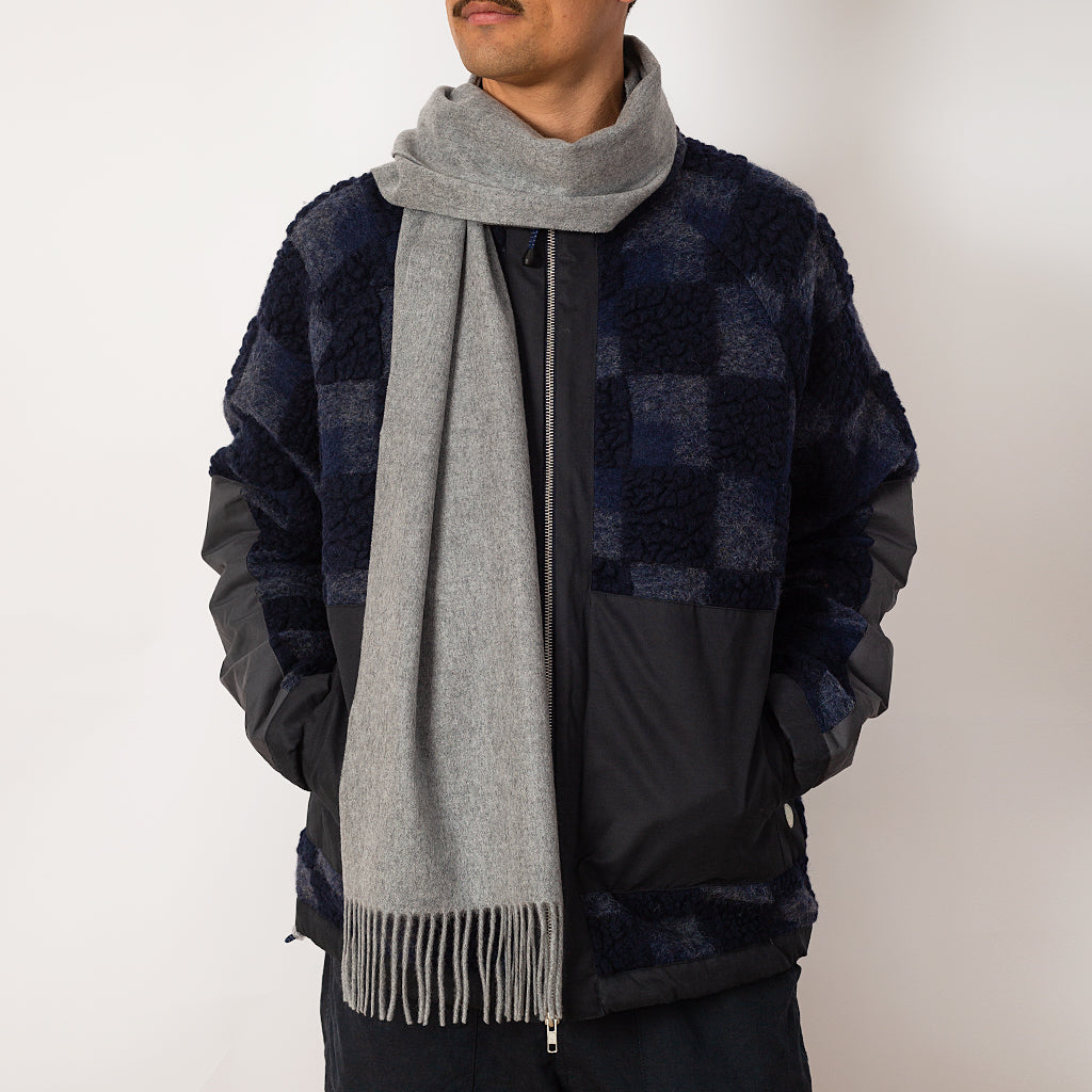 Solid Cashmere Scarf - Grey