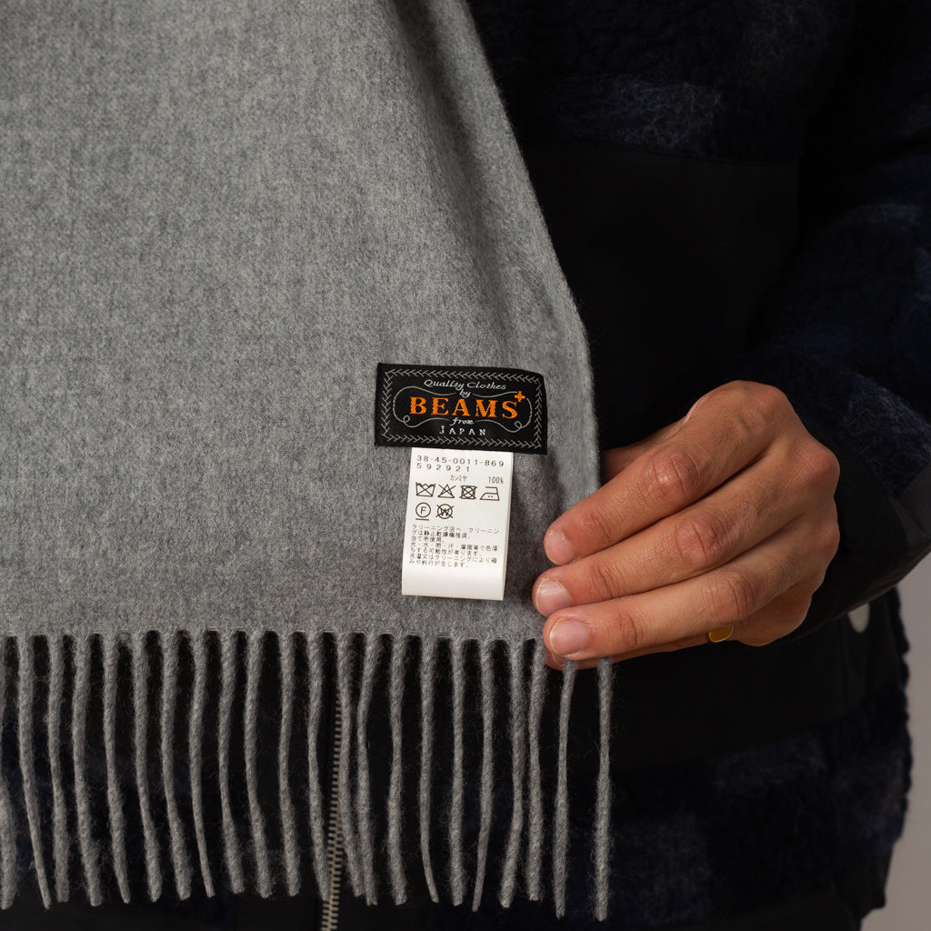 Solid Cashmere Scarf - Grey